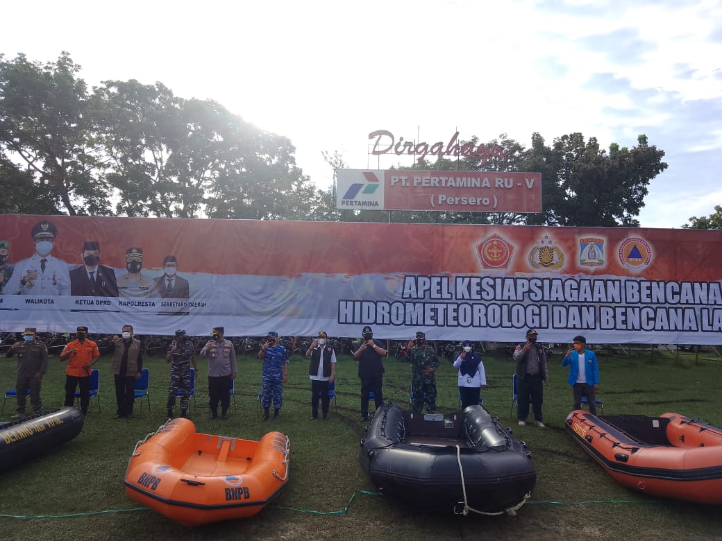 Pemkot Bersama Unsur Terkait Gelar Apel Kesiapsiagaan Bencana Hidrometeorologi 