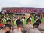 Bidhumas Polda Kalimantan Timur menggelar lomba orasi unjuk rasa 2021 Piala Kapolri, di halaman Mapolda Kaltim, Sabtu (4/12/2021). Foto : Humas Polda Kaltim.