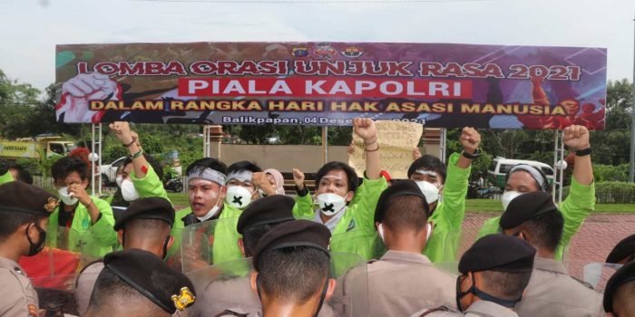 Polda Kaltim Gelar Lomba Orasi Unjuk Rasa 2021 Piala Kapolri