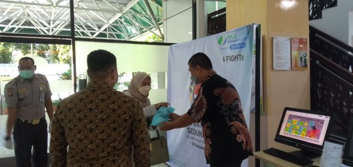 Suasana kegiatan memperingati hari anti korupsi di Kantor BPJamsostek Balikpapan, Kamis (9/12). FOTO: HO.