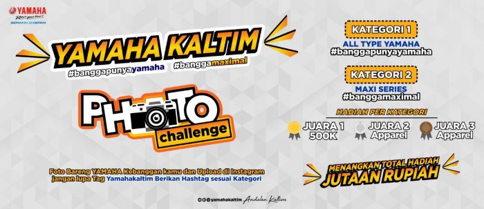 Yamaha Kaltim membuat gebrakan dengan kembali menggelar event bertajuk “Yamaha Kaltim Photo Challenge”. Foto : HO.