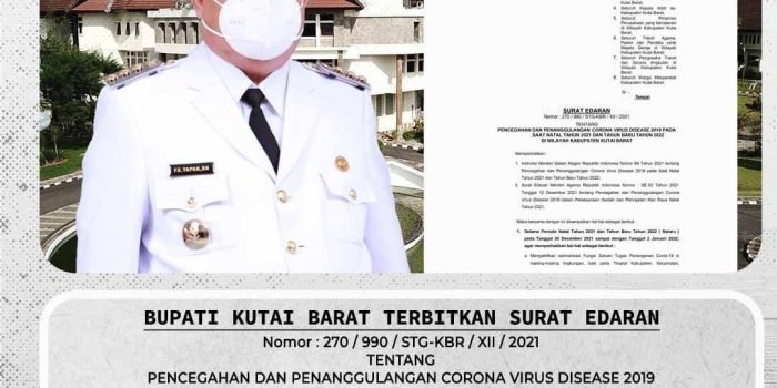 Bupati Kubar FX Yapan Keluarkan Surat Edaran Larangan ASN Keluar Daerah Saat Libur Nataru
