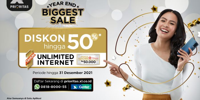 Semarakkan Promo Akhir Tahun, XL PRIORITAS Beri Diskon Hingga 50%