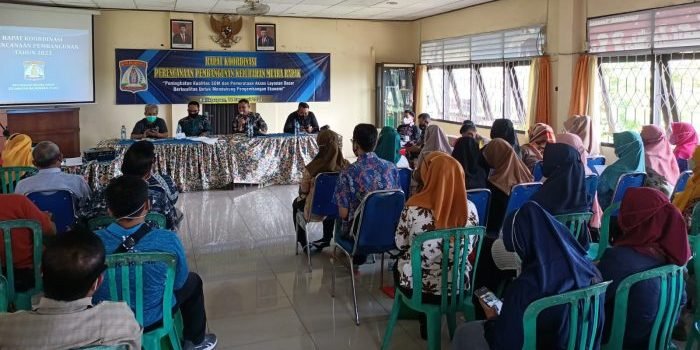 .Kelurahan Muara Rapak Kecamatan Balikpapan Utara menggelar Rapat Koordinasi Perencanaan dan Pembangunan (Rakorenbang) di Aula Kelurahan Muara Rapak, Jumat (14/1/2022) siang. Foto : BorneoFlash.com/Niken.