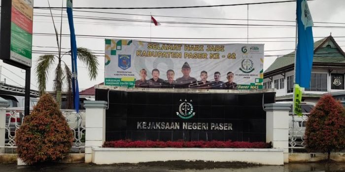 Kantor Kejaksaan Negeri (Kejari) Paser, Jalan Jenderal Sudirman, Kecamatan Tanah Grogot, Kabupaten Paser, Kalimantan Timur. Foto : BorneoFlash.com/Fitriani.