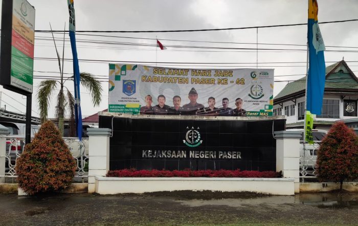 Kantor Kejaksaan Negeri (Kejari) Paser, Jalan Jenderal Sudirman, Kecamatan Tanah Grogot, Kabupaten Paser, Kalimantan Timur. Foto : BorneoFlash.com/Fitriani.