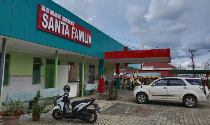 RS Santa Familia yang mulai Senin (17/1/2022) sudah bisa melayani peserta BPJS Kesehatan. Foto : BorneoFlash.com/Lilis Suryani.