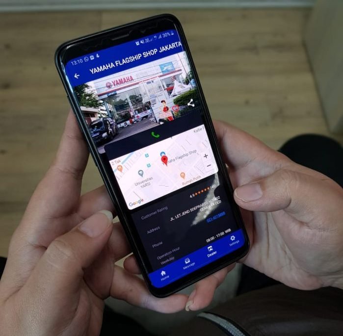 Yamaha telah menghadirkan fitur Booking Service pada aplikasi My Yamaha Motor yang dapat diakses di sebagian besar jaringan dealer resmi Yamaha secara nasional. Foto : HO.