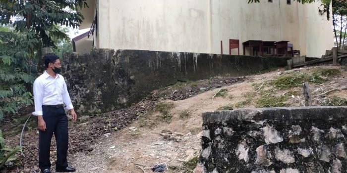 Kondisi SMPN 20 yang berada di Jalan Soekarno Hatta Kilometer 20 Kelurahan Karang Joang Kecamatan Balikpapan Utara. Foto : BorneoFlash.com/Niken.