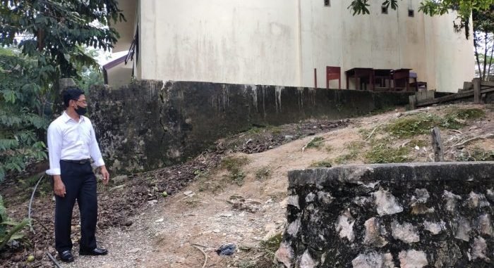 Kondisi SMPN 20 yang berada di Jalan Soekarno Hatta Kilometer 20 Kelurahan Karang Joang Kecamatan Balikpapan Utara. Foto : BorneoFlash.com/Niken.