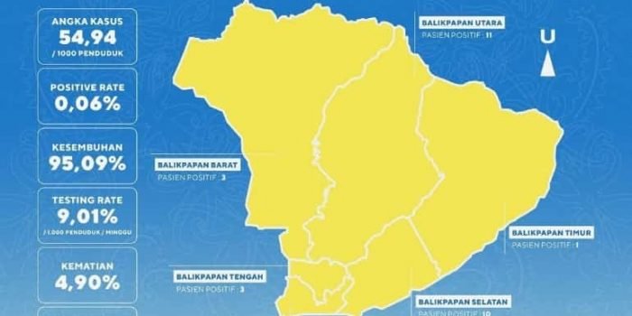 Kota Balikpapan Zona Orange Versi Infografis Provinsi Kaltim
