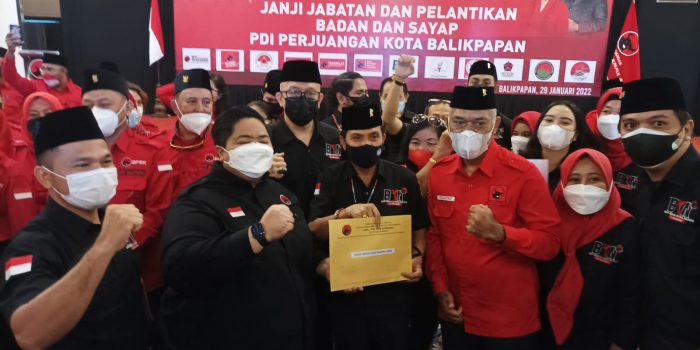DPC PDI Perjuangan Lantik Badan dan Sayap Partai Sebagai Alat Kelengkapan Partai