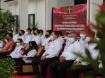 Kepala Kantor Imigrasi Kelas I TPI Balikpapan, Rakha Sukma Purnama, mengikuti Deklarasi Janji Kinerja Tahun 2022 di Kantor Wilayah Kementerian Hukum dan HAM Kalimantan Timur di Kota Samarinda, Rabu (12/1/2022). Foto : HO.