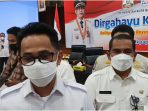 Wali Kota Balikpapan H Rahmad Mas'ud di Dampingi Plt Sekda Balikpapan Muhaimin. Foto : BorneoFlash.com/Niken.