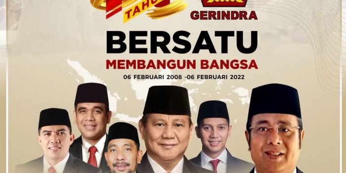 Para Pengurus DPP, DPD Kaltim dan DPC Kota Balikpapan Partai Gerindra Perayaan Hari Ulang Tahun (HUT) ke 14. Foto : HO/IG Sabaruddin Panrecalle.