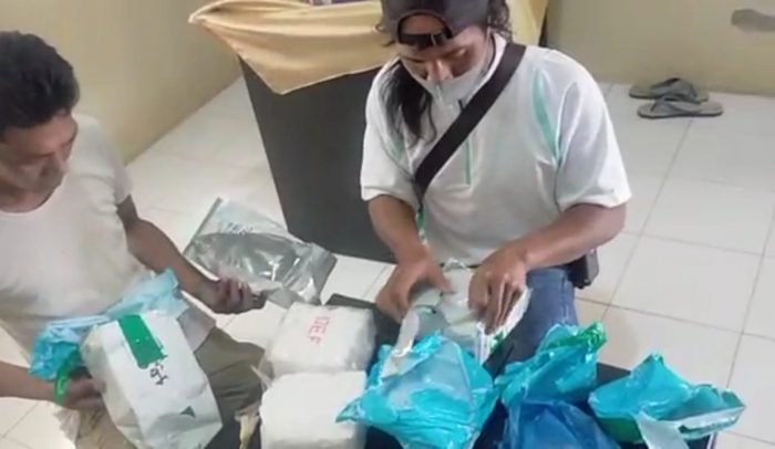 Barang bukti yang berhasil digagalkan Prajurit Kodam VI/Mulawarman. Foto : HO/Pendam VI/Mulawarman