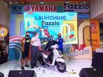 launching Yamaha Fazzio Hybrid Connected yang berlangsung di Samarinda Central Plaza (SCP) pada Sabtu (19/2/2022). Foto: HO.