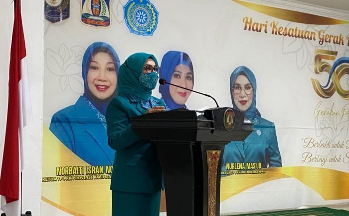 Ketua Tim Penggerak PKK Kota Balikpapan Hj Nurlena Mas'ud. Foto: BorneoFlash.com/Niken.