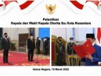 Presiden RI Joko Widodo (Jokowi) akan melantik Kepala Otorita Ibu Kota Nusantara (IKN) dan Wakil Kepala Otorita IKN, Kamis (10/03/2022) sore. Foto: HO/ YouTube Sekretariat Presiden.