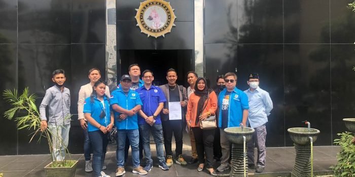 KNPI Musda Bersama Datangi Polda Kaltim Serahkan Surat Penolakan Pelantikan KNPI Lainnya