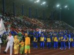 Opening Ceremony Pekan Olahraga Provinsi (Porprov) Kalimantan Timur VI yang digelar di Stadion Kudungga, Sangatta tahun 2018. Foto: DOK.