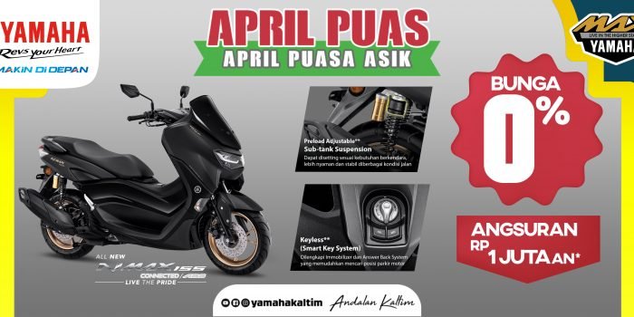 April Puas! Jelang Lebaran Bawa Pulang All New Nmax dengan Angsuran Terjangkau