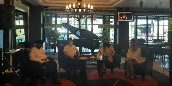 press conference yang digelar dalam rangka menyambut bulan Ramadan, Blue Sky Hotel Balikpapan hadirkan paket Iftar khusus. Foto; BorneoFlash.com/Niken.