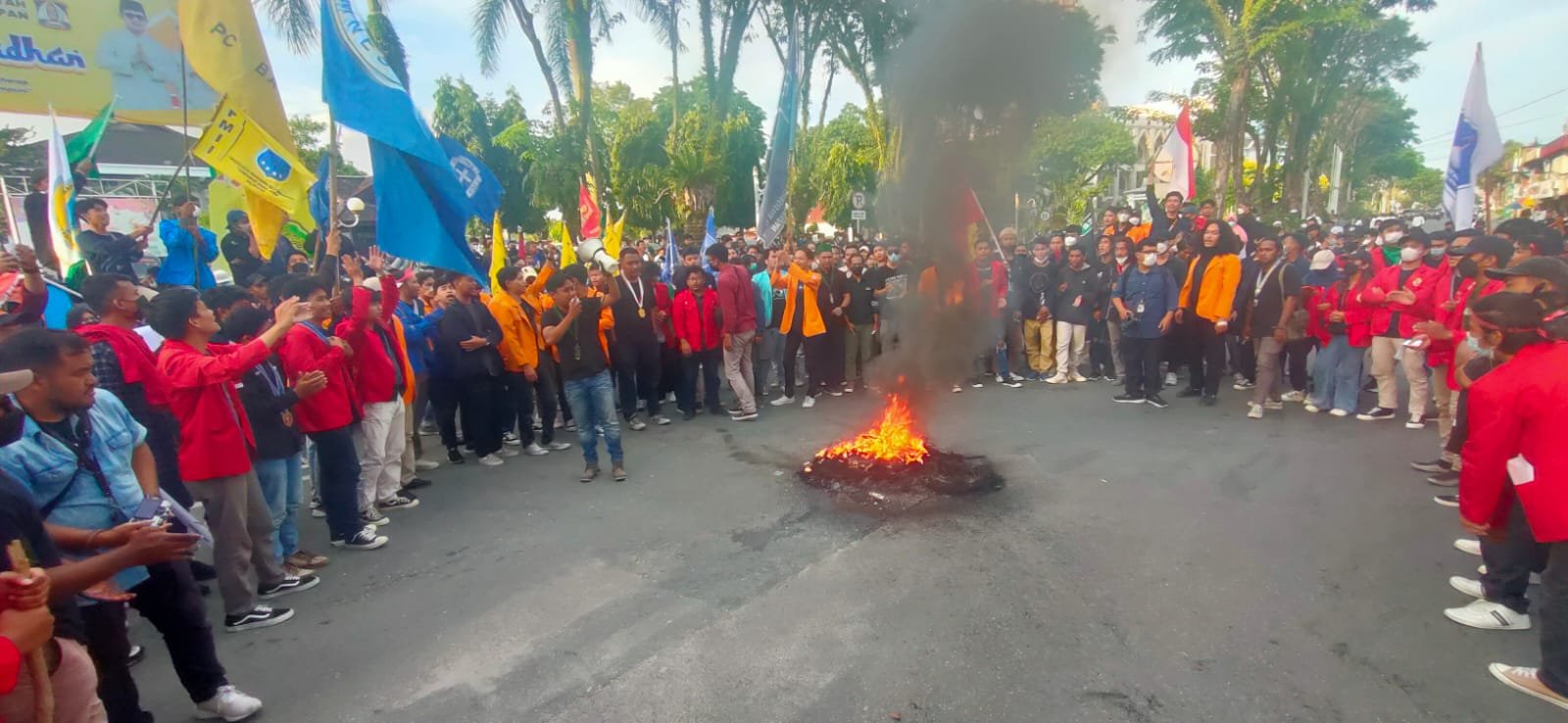 Pengamanan Aksi Demo Mahasiswa DiLakukan Secara Humanis