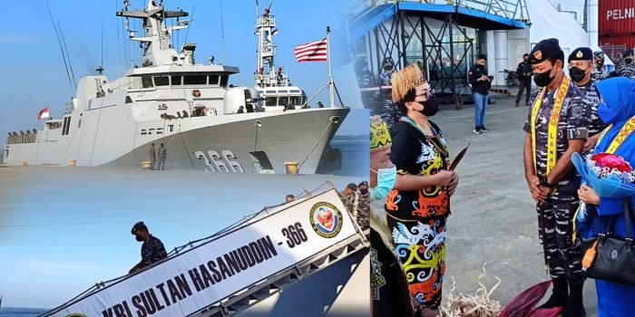 Panglima Komando Armada II Tiba di Balikpapan dengan KRI Sultan Hasanuddin  