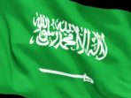 Bendera Arab Saudi.