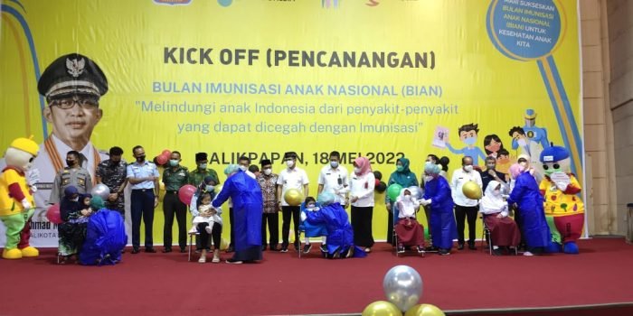 Wali Kota Balikpapan saat menghadiri pencanangan BIAN di Gedung Balikpapan Sport and Convention Center (BSCC) Dome, Rabu (18/5/2022). Foto: BorneoFlash.com/Niken.