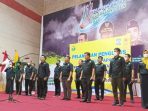 Ketua Umum PBSI Kaltim Mudiyat Noor Melantik Pengurus PBSI Kota Balikpapan masa bakti 2022-2026 yang diketuai Alwi Al Qadri di Balikpapan Sport Convention Center (BSCC/DOME), Selasa (24/5/2022). Foto: BorneoFlash.com/Niken.