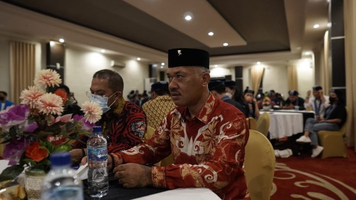 Wakil Ketua DPRD Balikpapan Budiono saat menghadiri konsultasi wilayah VI GMKI di Ballroom Hotel Her Balikpapan, Kamis (02/06/2022) malam. Foto: BorneoFlash.com/Niken.