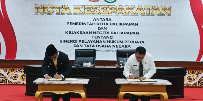 Pemkot Balikpapan dan Kejari Balikpapan Jalin Kerja Sama Terkait Pelayanan Hukum Perdata dan Tata Usaha Negara