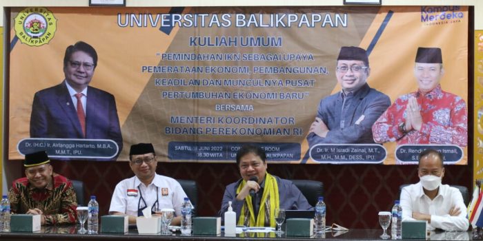 Menko Perekonomian Beri Kuliah Umum di Universitas Balikpapan