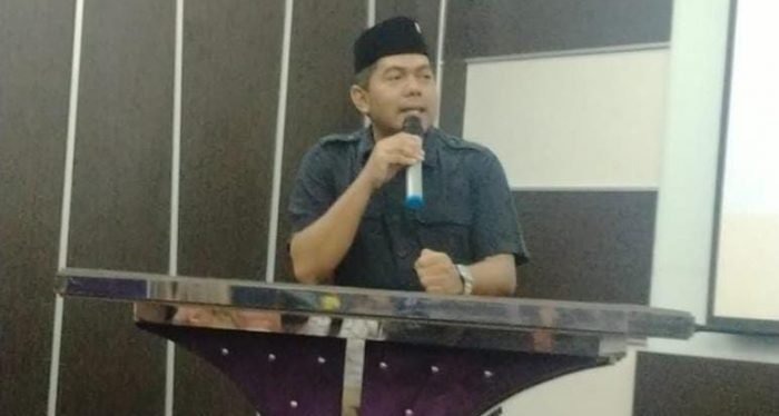 Muhammad Najib selaku Ketua Dewan Pimpinan Cabang (DPC) Persatuan Alumni  Gerakan Mahasiswa Nasional Indonesia (PA GMNI) Kota Balikpapan periode 2022-2026. Foto: BorneoFlash.com/Niken.