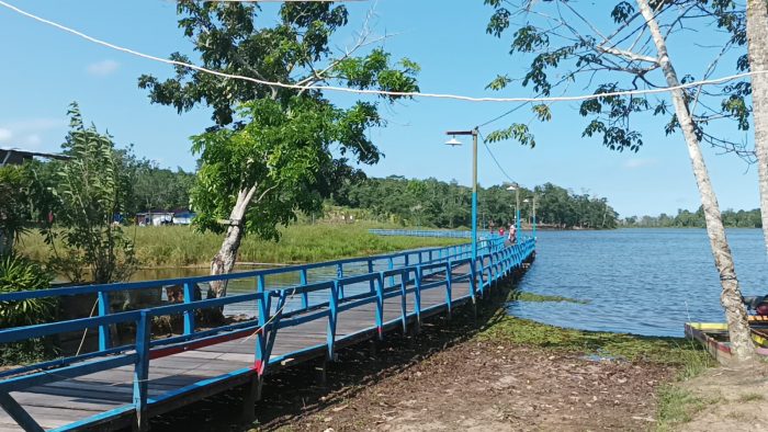 Jembatan Jalan Giri Mukti RT 25 Kelurahan Karang Joang kecamatan Balikpapan Utara. Foto: BorneoFlash.com/Niken. 