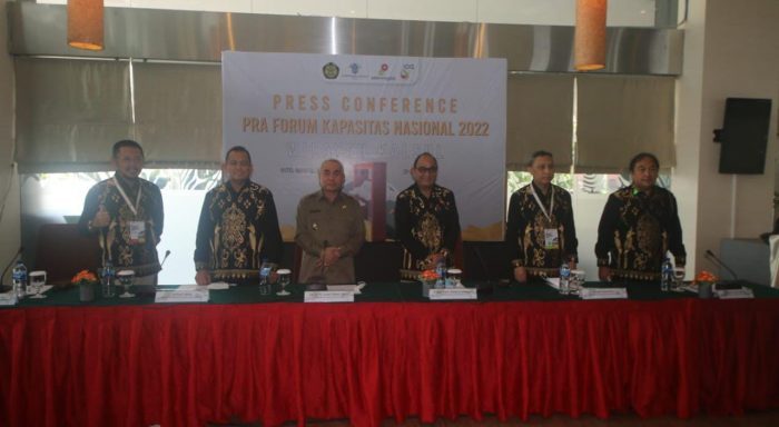 Press conference pra forum kapasitas nasional tahun 2022 di Hotel Novotel Balikpapan, Selasa (21/6/2022). Foto: BorneoFlash.com/Ist.