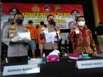Polres Samarinda saat konferensi pers mengungkap kasus peredaran Narkoba. (ist).