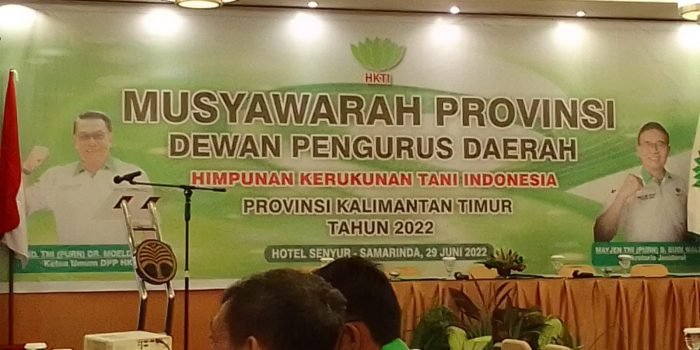 Musyawarah Provinsi DPD HKTI Kaltim, Kasmidi Bulang Terpilih Jadi Ketua Periode 2022-2027