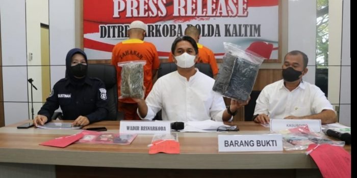 Komitmen Berantas Narkoba di Kaltim, Polda Kaltim Amankan Barang Bukti Ratusan Gram