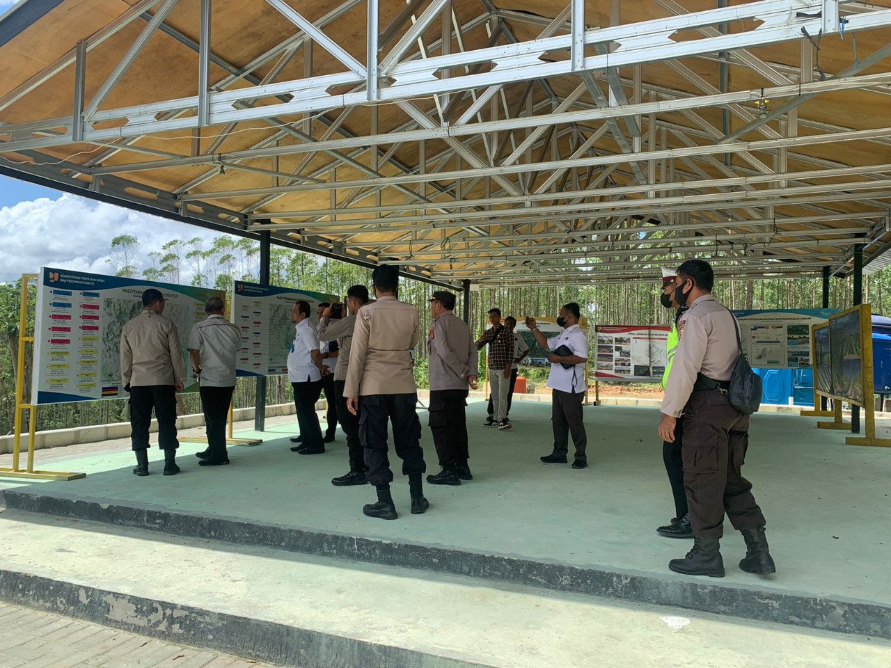 Pengamanan di Lokasi Titik 0 Geodesi IKN Dijalankan Satgas Ops Nusantara Polda Kaltim  