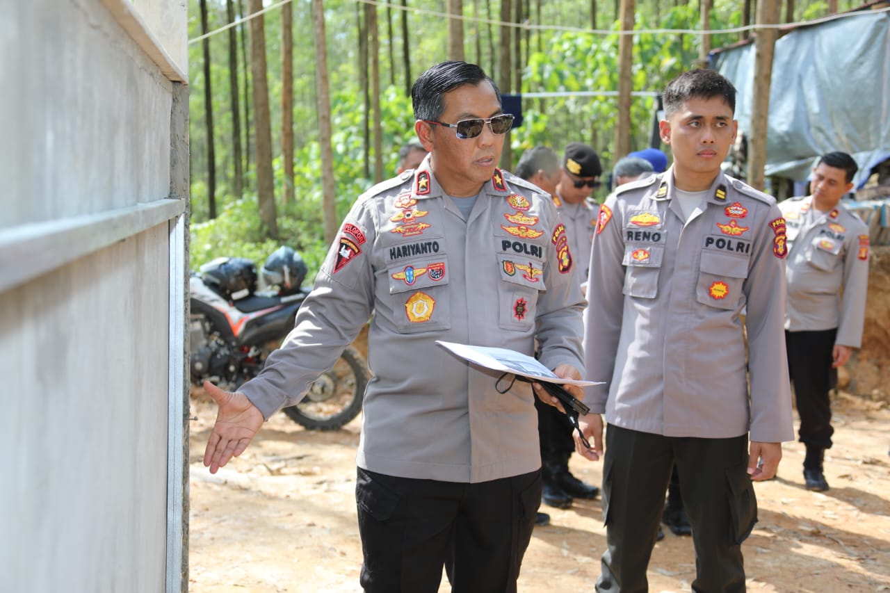 Wakapolda Kaltim Tinjau Pelaksanaan Pembangunan Pos PAM di Areal IKN  