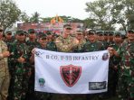 Pangdam VI/Mlw menghadiri Upacara Penutupan Latihan Gabungan Bersama Super Garuda Shield  tahun 2022 antara TNI AD dan US Army yang berlangsung di lapangan Yonif Raider 600/Modang, Minggu (14/8/2022). Foto: HO/Pendam VI/Mlw.