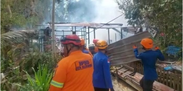 Kebakaran di Daerah Pemukiman Gunung Guntur, 1 Rumah Habis Dilahap Si Jago Merah  