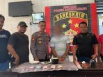 Personel Polsek Sangkulirang Polres Kutim berhasil mengamankan Pelaku Perjudian bola guling di Lokasi Pasar Malam PT. BKNS Desa Tepian Terap Kecamatan Sangkulirang Kabupaten Kutim, Sabtu (20/8/2022) lalu. Foto:BorneoFlash.com/Ist.