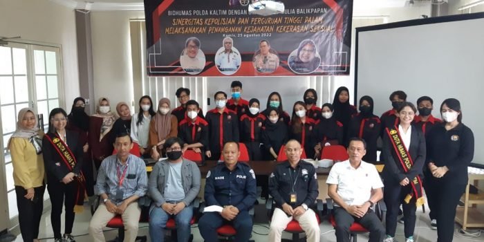 Bid Humas Polda Kaltim Ajak Semua Mahasiswa Lebih Peduli Terhadap Kekerasan Seksual, Kamis (25/8/2022).