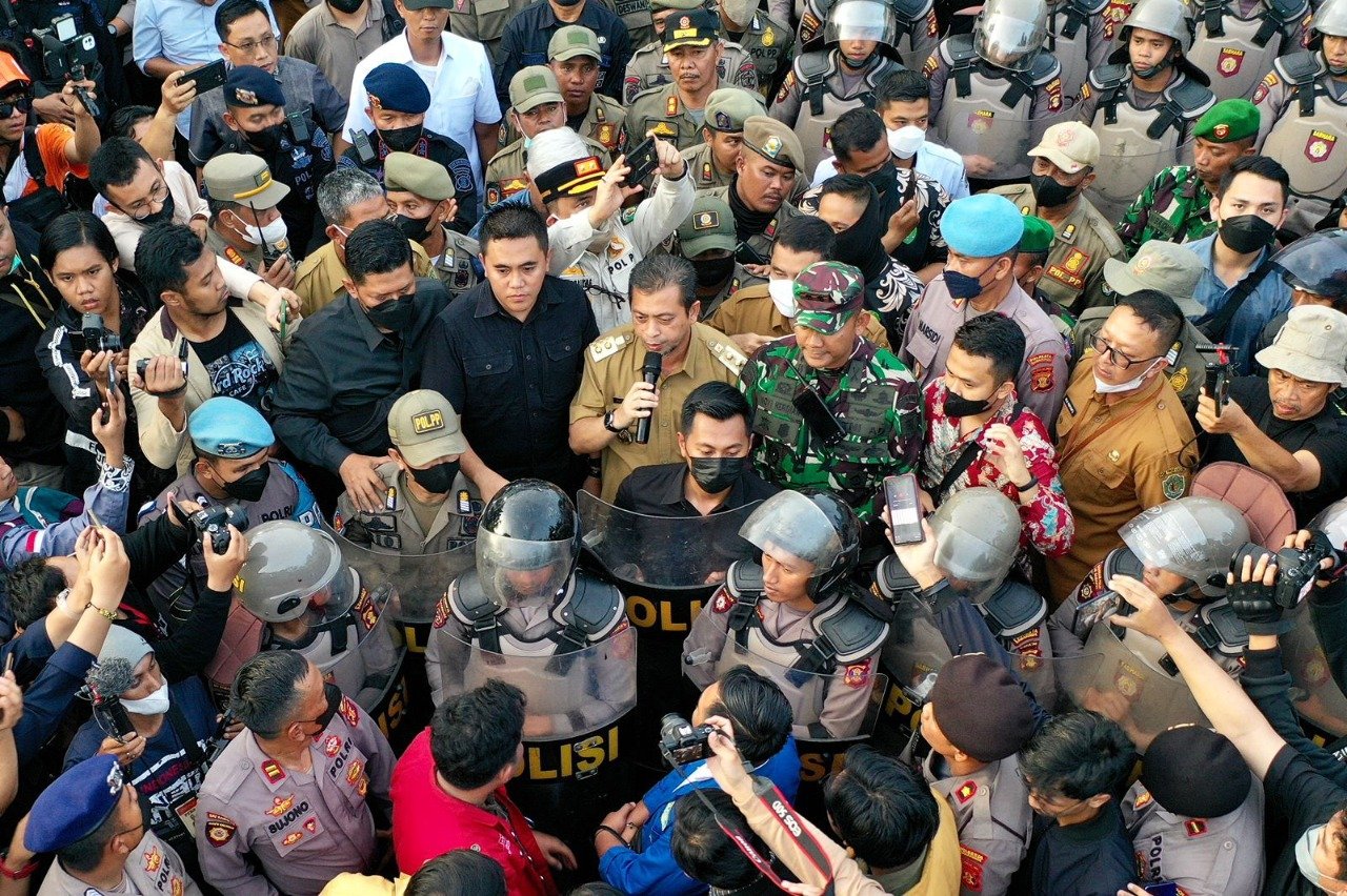 Temui Demonstran Wagub Janji Sampaikan Sepenuhnya Usulan Rakyat Kaltim  