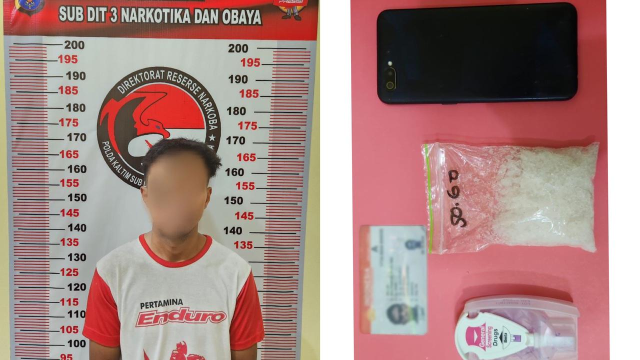 Ringkus Pelaku Penyalahgunaan Narkotika di Balikpapan, Ditresnarkoba Polda Kaltim Sita Sabu seberat 50,60 Gram