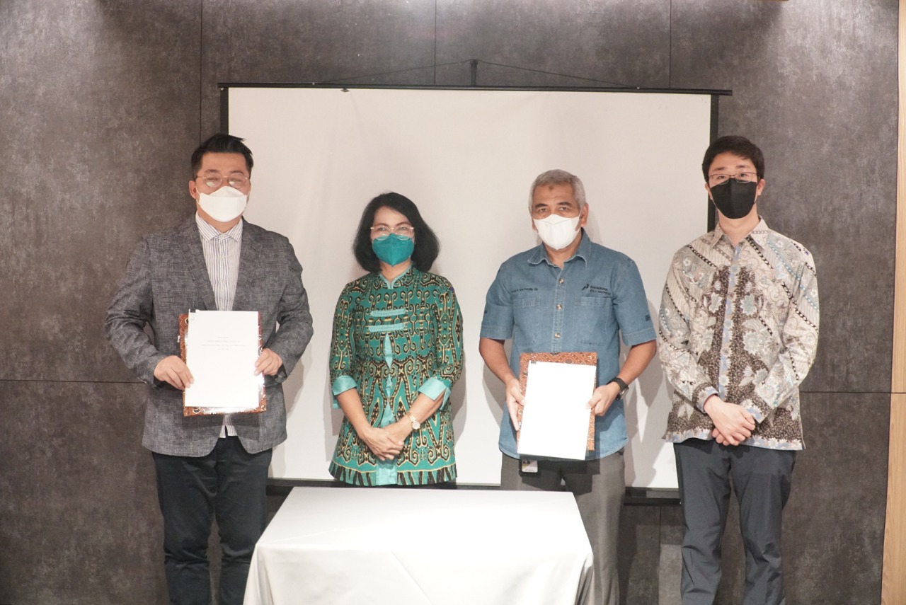 PHKT menandatangani Kesepakatan Bersama untuk Proyek Percontohan Rig to Reef (Project Agreement) dengan KHAN dari Korea Selatan, di Jakarta.(Foto:BorneoFlash.com/ist).